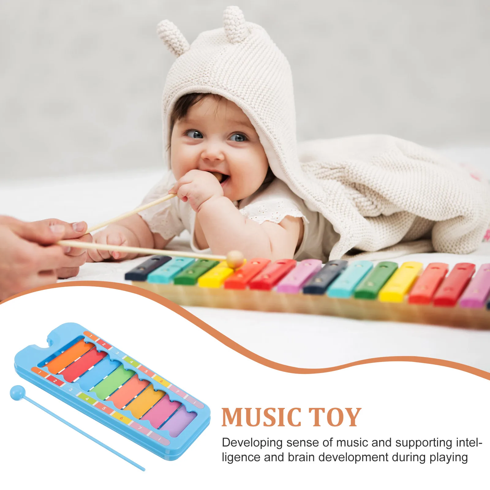 

1 set 1 Set8 Notespercussion Pianoxylophone Plaything Percussion Instruments For Kids Xylophone Musical Learning