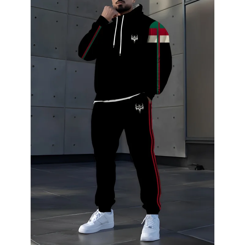 

Мужская мода толстовка с цифровым принтом