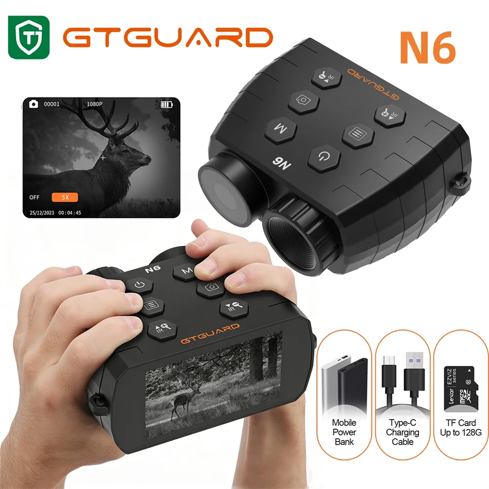 Portable Handheld 1080P Night Vision Binoculars Goggles IR N