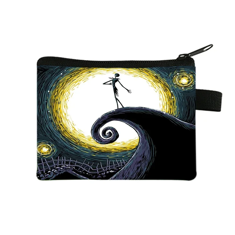 The Nightmare Before Christmas Coin Purse Female Wallets Portable ID Card Holders Children\'s Key Storage Bag Birthday Gifts