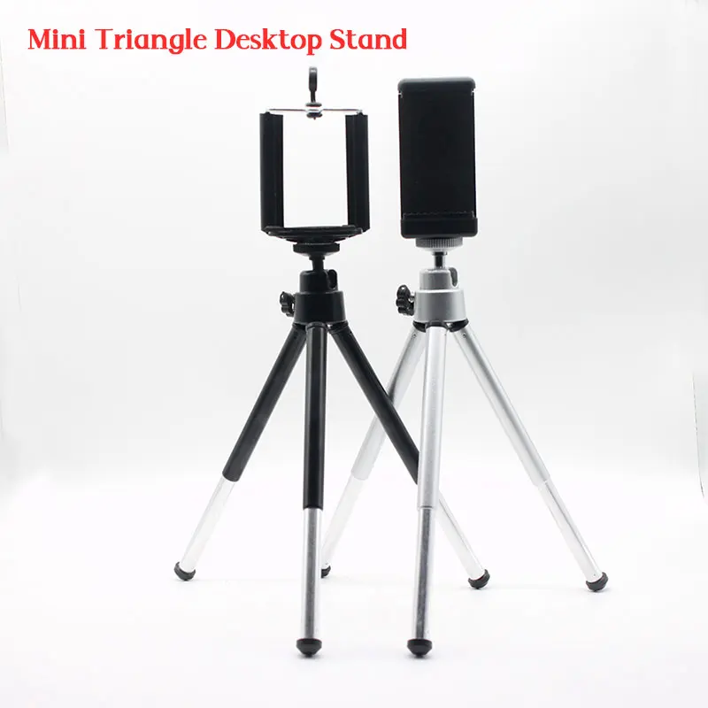 Portable Mini Desktop Tripod Clip Extendable Black Silver for Smartphone Shooting Fixed Bracket Digital Camera Dwarf Tripods