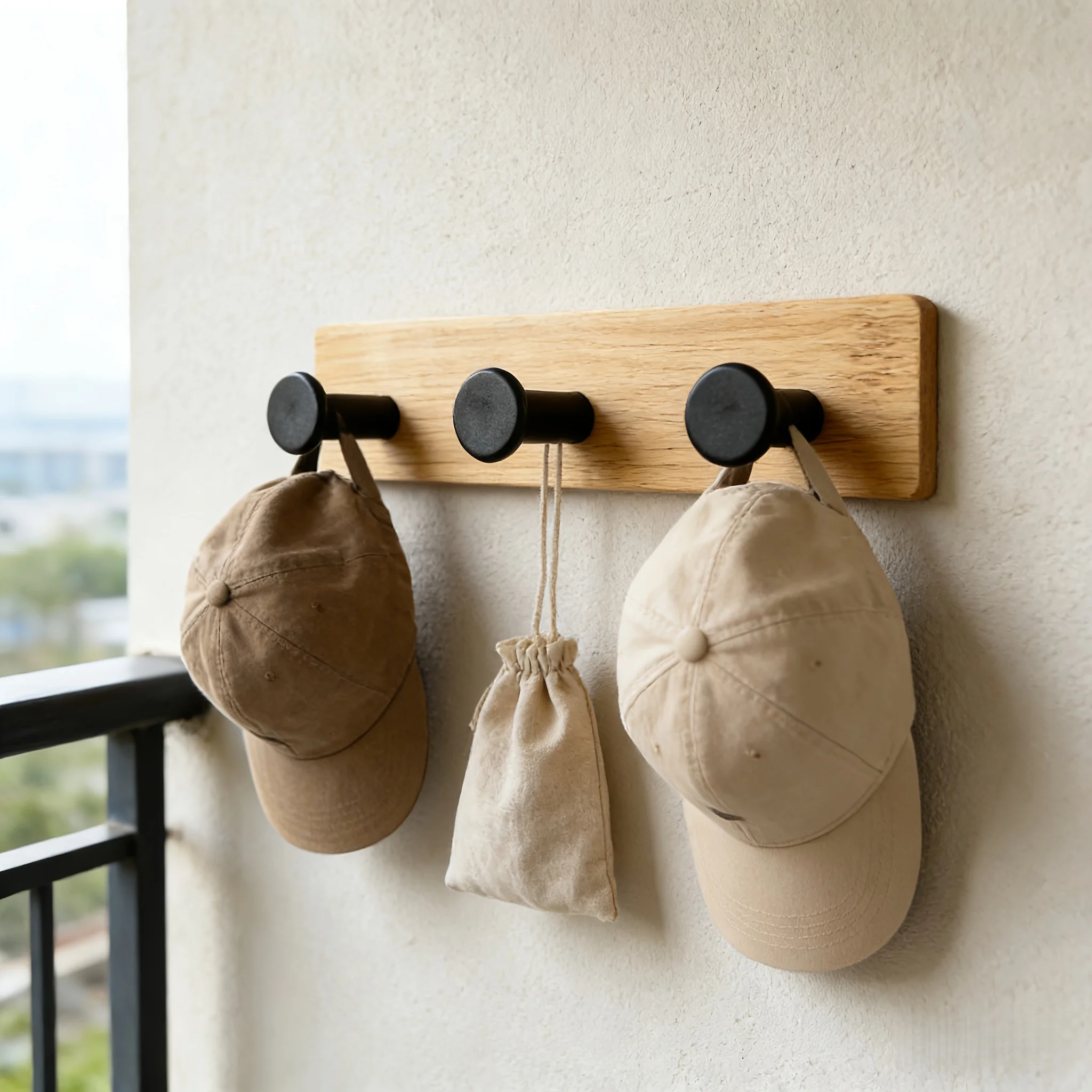 1Pc Bamboo Wood Hook Wall Clot - Home Bathroom Gadgets recension och pris