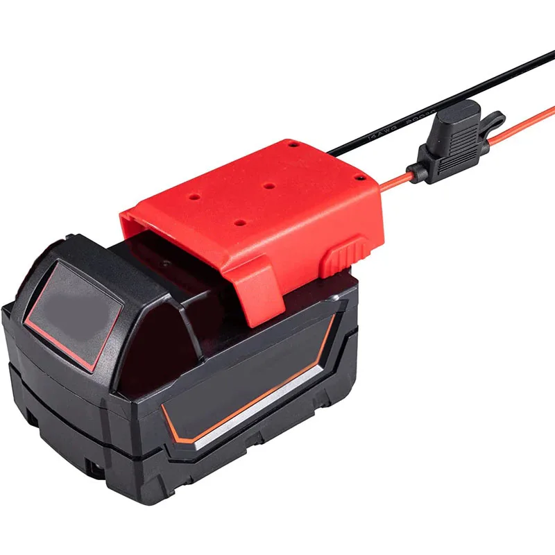 Power Wheels Adaptador com Fusível para Milwaukee 18V Bateria De Lítio, DIY Adaptador De Bateria, Conector para Caminhão RC Uso