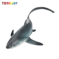 Toymany Simulation Thresher Shark Ocean Animal Model Toy Mini Figures Dolls Action Figurines Toys for Children Gift