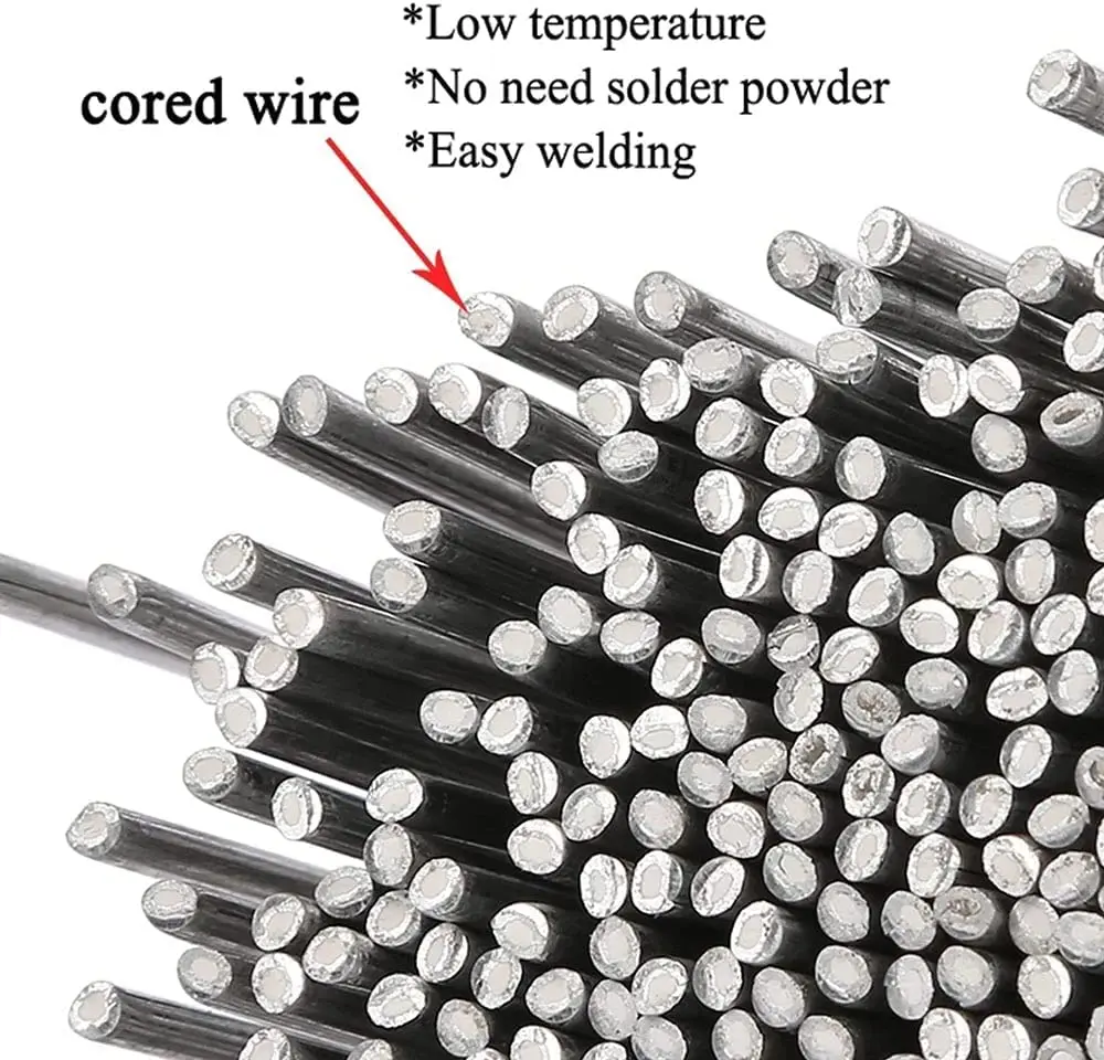 Barra de soldadura de aluminio, herramienta de soldadura de electrodo de estaño de aluminio de baja temperatura, sin necesidad de polvo de