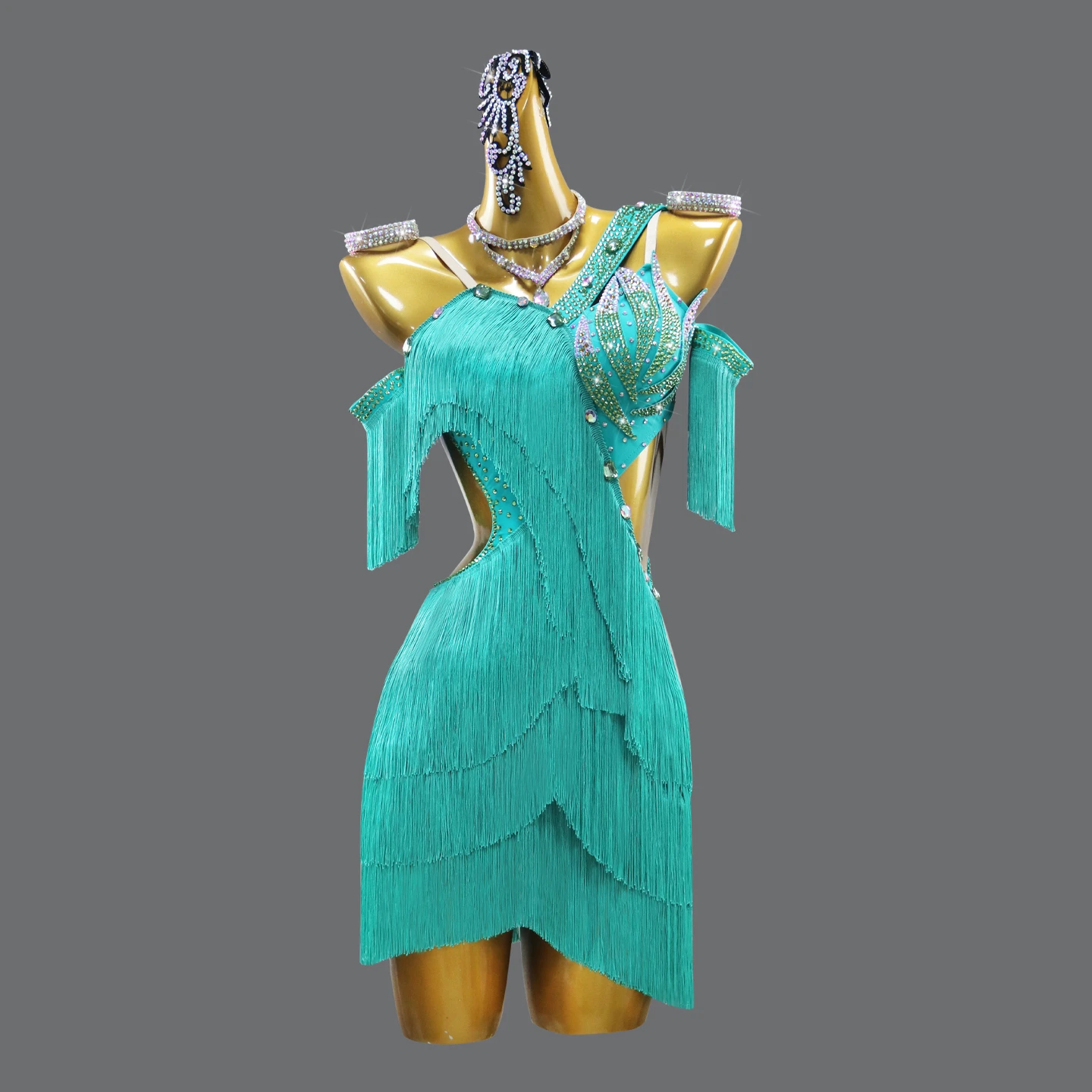 Costume de danse pour filles, robe latine pour femmes, vêtements d'entraînement de bal, spectacle de salle de bal, Costume à franges pour fêtes de carnaval pour enfants, 2025