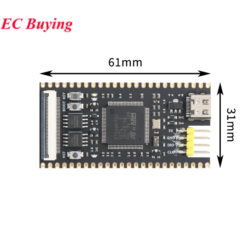 STM32H750VBT6 STM32H750 STM32 32H750VB FK750M1 FK750M3-VBT6 Chip Core System Learning Development Board Modul TFT LCD Bildschirm – Detail 5