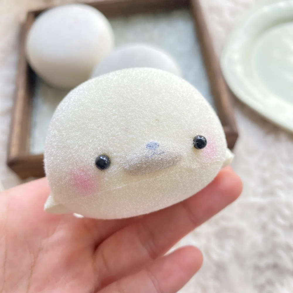 Kawaii Mini Seal Cute Chick Squeeze Slow Rebound Toy Soft Plush Doll room Decoration Table Ornament Girl Birthday Christmas Gift