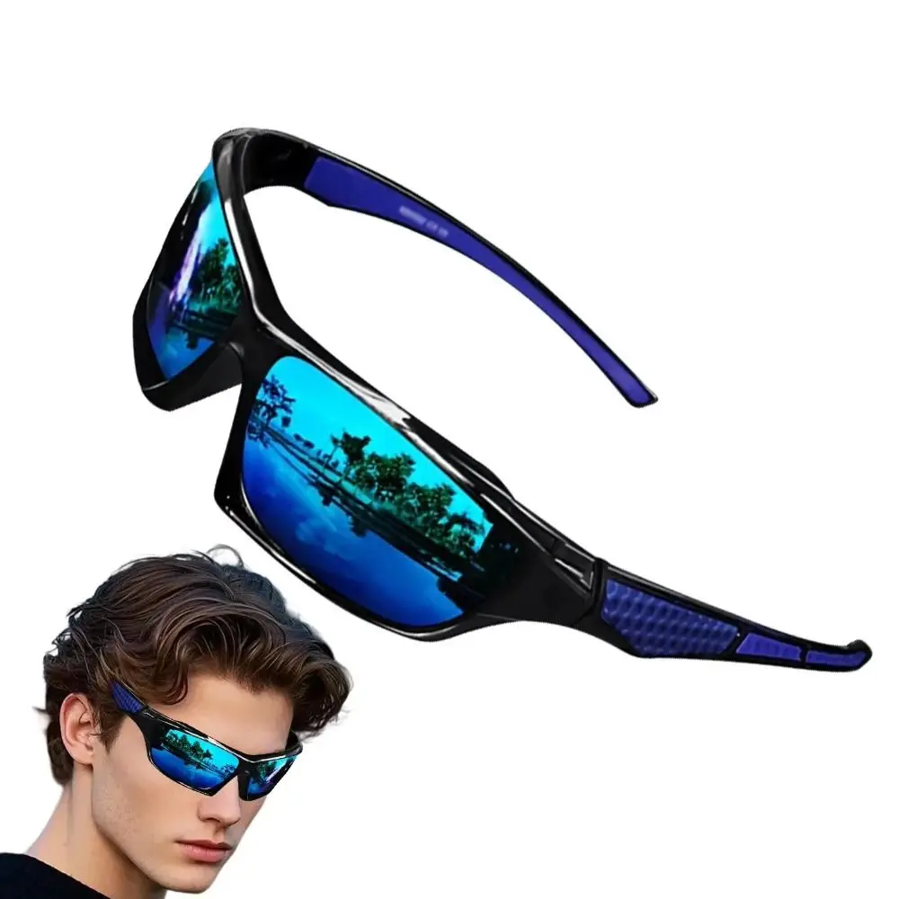 UV400 Cycling Glasses Comprehensive Protection Impact Resistant Sport Eyewear Wrap Around Frame Lens Safety Glasses Golf