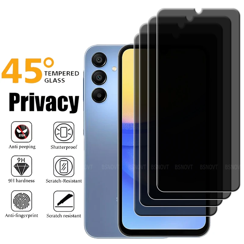 

4/3/2/1Pcs For Samsung A16 Glass Samsung Galaxy A16 Tempered Glass 9H HD Glue Anti-Spy Privacy Screen Protector Samsung A16 A 16