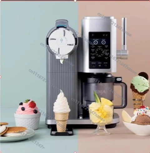 20-30 Min Quick DIY For Home Kitchen，4-in-1 Fruit Ice Cream Maker 1.5L Homemade Sorbet Smoothie Yogurt Machine