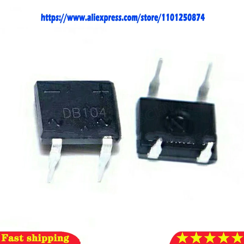 10PCS/LOT DB104 DB104S B104 Bridge Rectifier 400V 1A DIP4 DIP-4