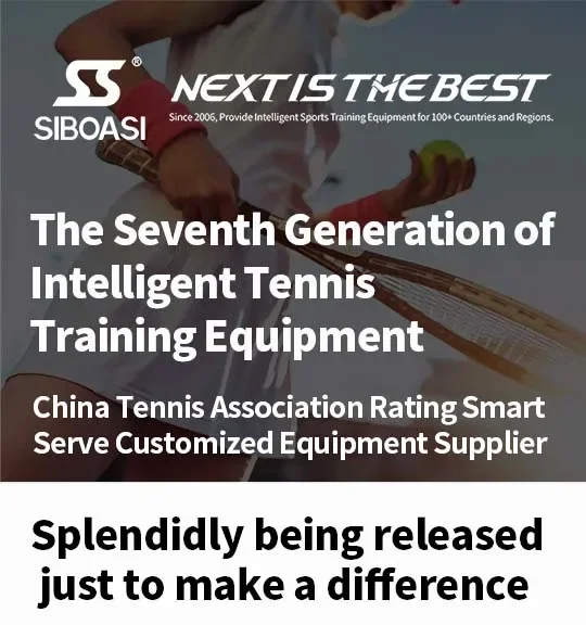 New Arrival Siboasi Mini Shooting Tennis Machine  With Remote Control Cleaning Kit Automatic Tennis Machine Launcher For Sale T7