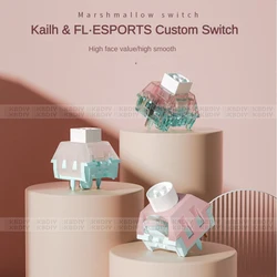 Kailh BOX Switch Marshmallow Switches 5Pins Linear Clicky Tactile POM PC DIY Custom Mechanical Keyboard Gaming Accessories