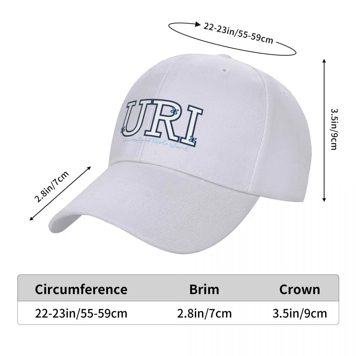 URI 나비 야구 모자 바이저, 어린이, 여성, 해변 패션, 남성용