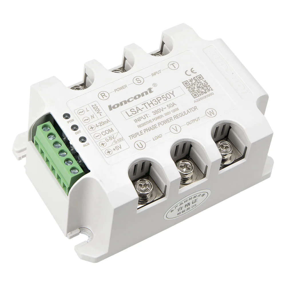 

LSA-TH3P50Y three phase AC 50A 380V solid state voltage regulator / power regulator module