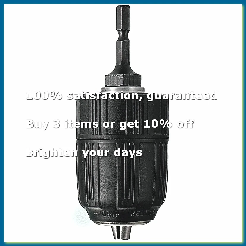 ●1/2inch Keyless Drill Chuck Drill Chuck Adapter for Impact Driver Quick Connect-ABFB