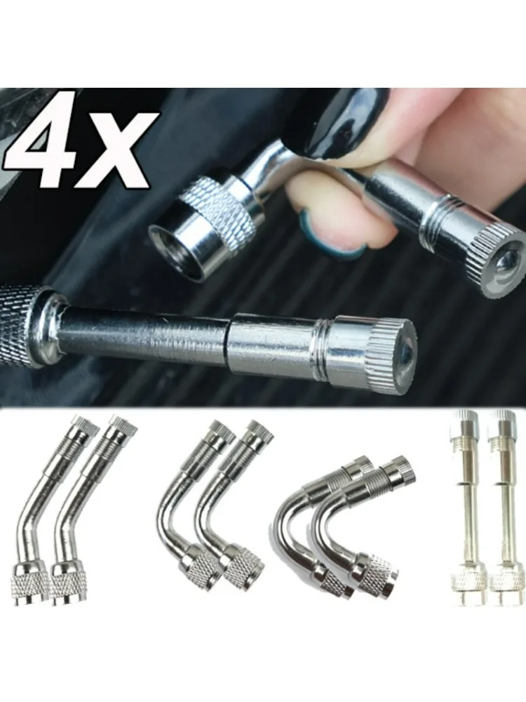 Extension de Valve de pneu en laiton, 45 90 135 180 degrés, adaptateur universel de mandrin d'air en métal pour camion, moto, voiture, outils de gonflage de pneus