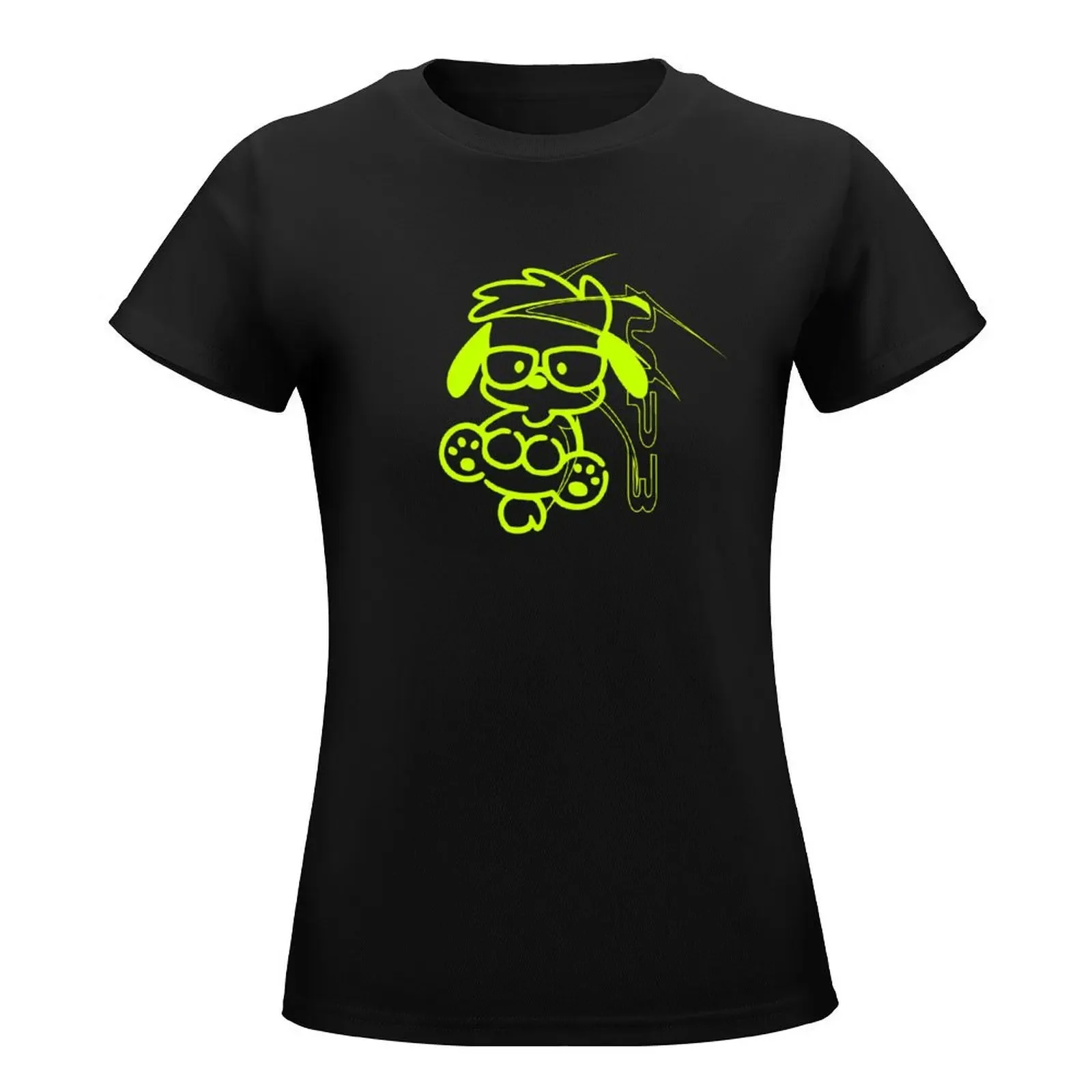 D19_D103119T0746P_#C6FF00 T-Shirt customs korean fashion female Women's cotton t-shirt