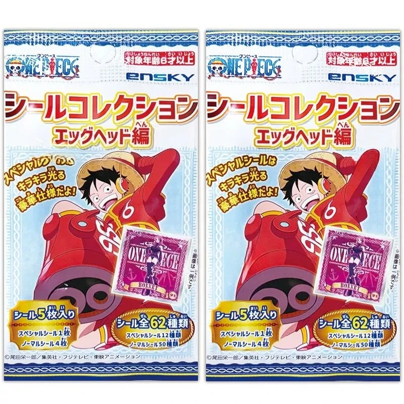 Japan ONE PIEC Egg Head Collection Card Stickers Anime Luffy Chopper Genuine Accessories Toy Boy Birthday Gift Series