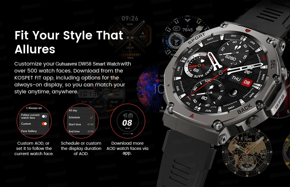 2025 New Military Bluetooth Call Smart Watch Built-in GPS Compass Barometric Altimeter 10ATM Waterproof Sports Smartwatches Men