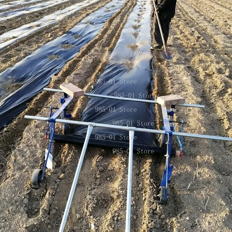 Agricultural Tools Cover Film Artifact, Laminating Machine Mulch Film Laying And Covering Machine