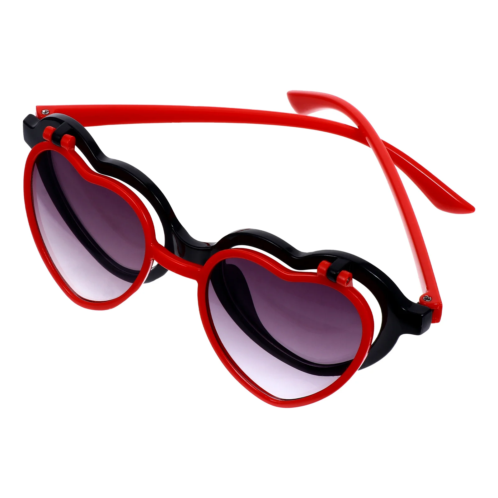 زوج واحد من النظارات الشمسية الرائعة على شكل قلب لتصميم الرسوم المتحركة، نظارات شمسية مريحة وخفيفة الوزن للتخييم والنزهات والمشي لمسافات طويلة #3