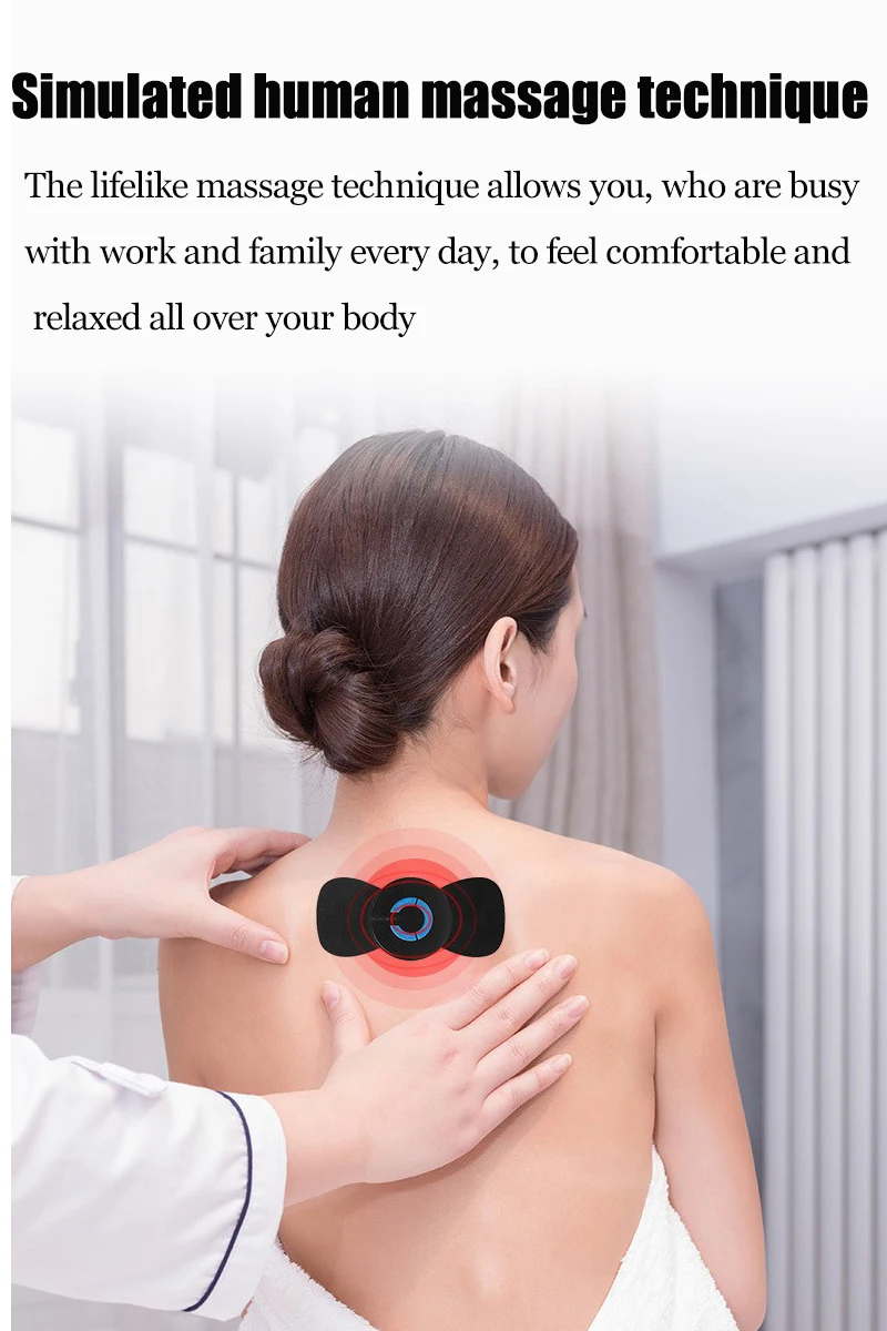 Patch de Massage intelligent pour les épaules et le cou, Mini appareil de Massage électrique Portable, masseur Cervical