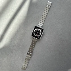 Slim stainless steel strap for apple watch band 41mm 40mm 38mm 45mm 44mm 42mm strap iwatch ultra ultra2 49mm series 9 8 7 6 5 se