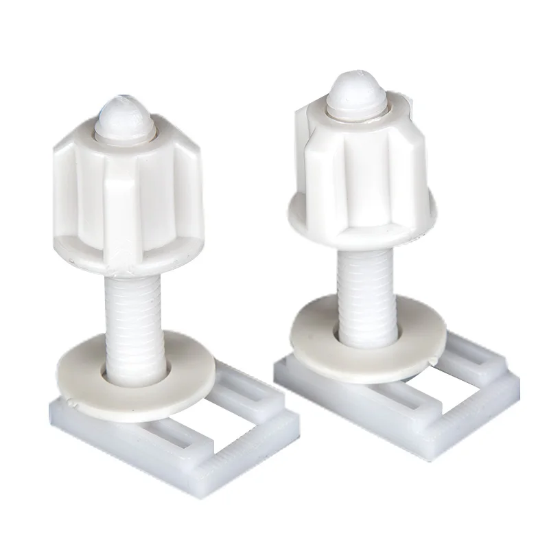 2Pcs Toilet Seat Cover Fixings Plastic Toiletseat Screws Quick Release Hinge Toilet Mounting Connector Repair Parts