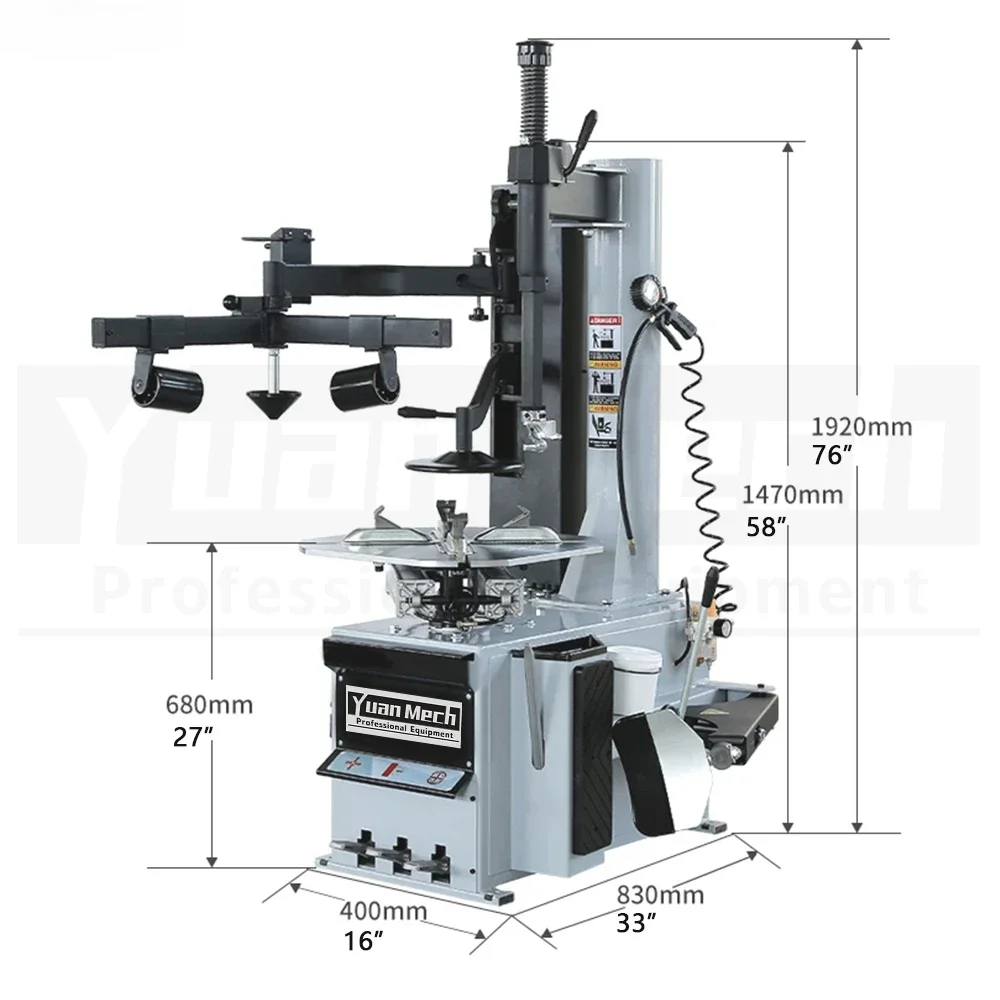 Portable Manual Car Motorcycle Touchless Tire Changer Disassemble Simple and Cheap  Repair Machine