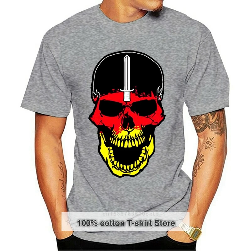 

Men'S New Arrival Summer Style Leisure Fashion Summer Ksk Skull Kommando Spezialeinheit Bundeswehr Wappencustom Made Shirts