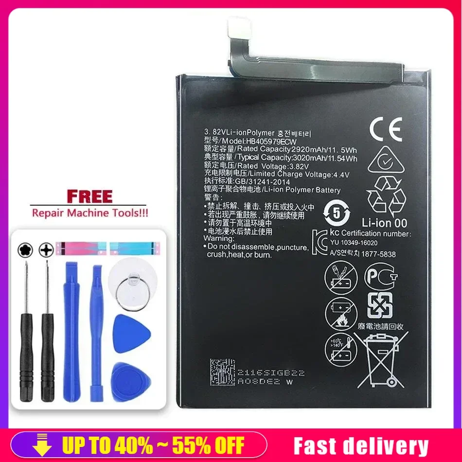 HB405979ECW для Huawei Nova, портативный аккумулятор для Honor 6A, 7A Pro, 7S, 8A