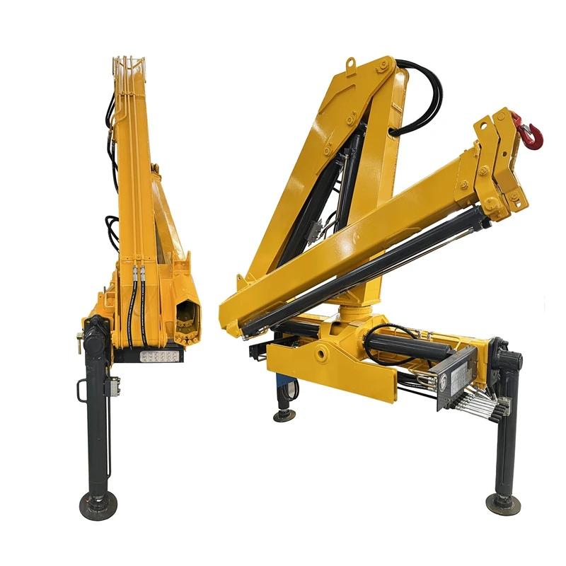 12 Ton Hydraulic Knuckle Boom Folding Jib Foldable Telescopic Articulated Crane Remote Control Truck Mounted Crane