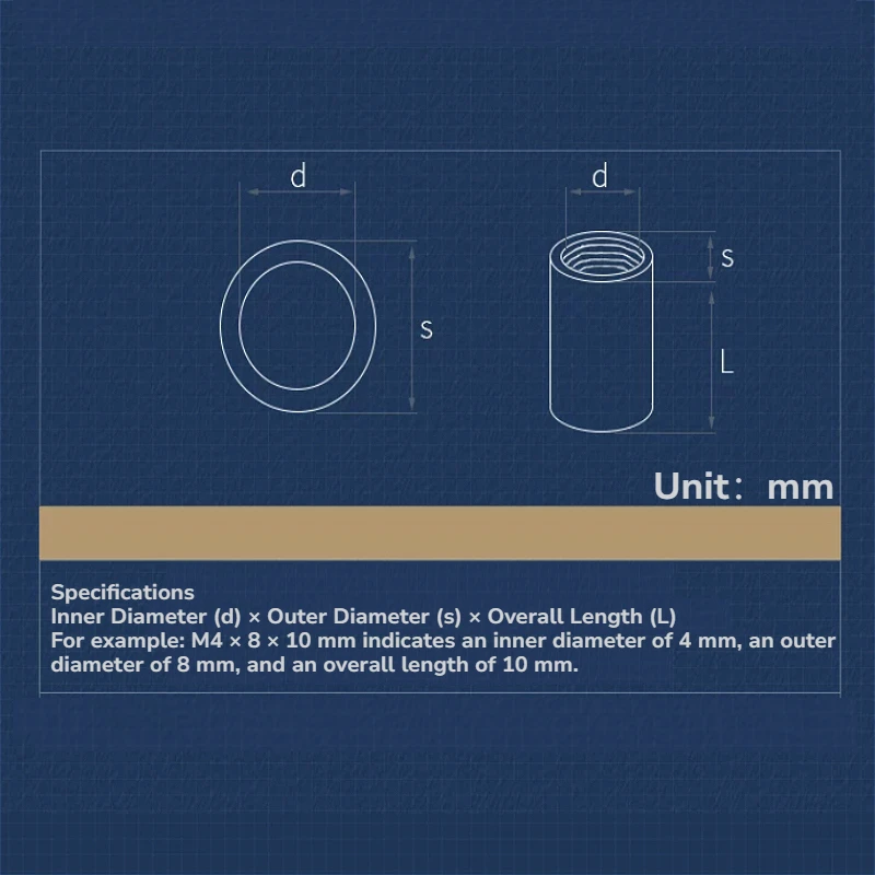 M10 M12 M14 M16 M20 304 Stainless Steel Extend Long Lengthen Round Coupling Nut Sleeve Tubular Nuts Joint Sleeve Nuts image 3