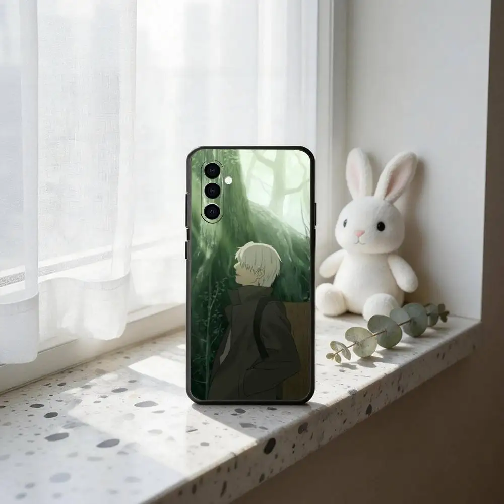 Anime M-Mushishi G-Ginko Phone Case For Samsung Galaxy A73,A72,A71,A70,A53,A52,A51,Others Soft Black Cover view 4