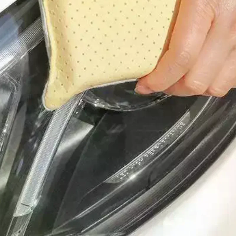 4/8Pcs Multifunctional Car Cleaning Sponge Block Non Woven Double Side Fleece Sponge Wiper For Car Glass Defogging Cleaning