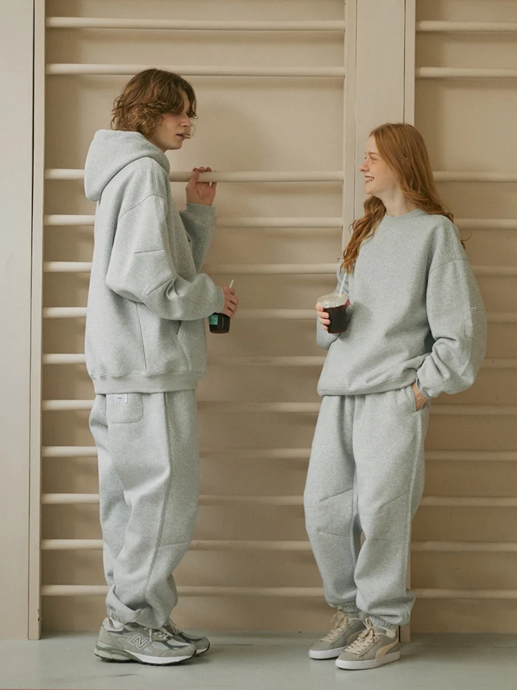 

Комплект LAPRIMA: домашняя толстовка с капюшоном и брюки, однотонный, оверсайз, удобная повседневная одежда для молодежи и людей среднего возраста