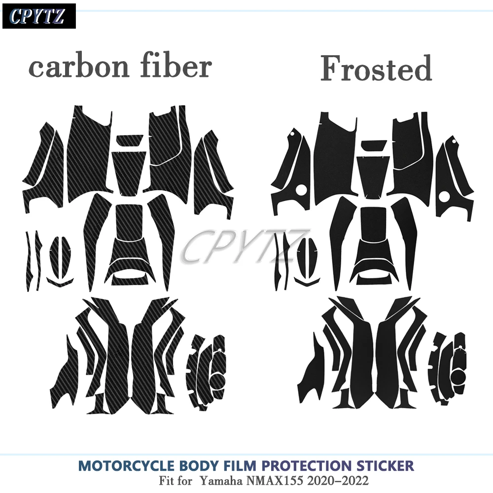 Fit for Nmax155 nmax155 Scooter Motorcycle Carbon Fiber Sticker Full Body Frosted Fairing Protect Decal Accessories Waterproof