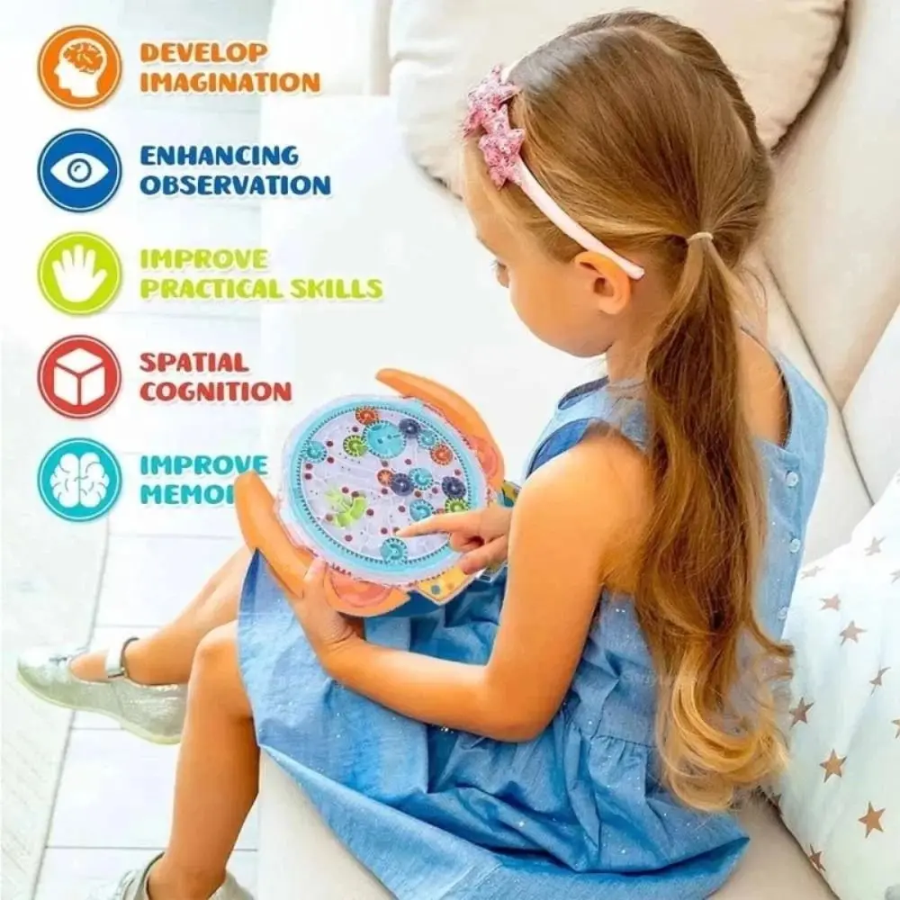 Laberinto cerebral 3D de mano, juguete de entrenamiento de coordinación mano-cerebro, entrenamiento de equilibrio, laberinto 3D, rompecabezas, juguetes educativos transparentes