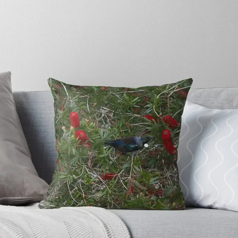 

Tūī Delight Throw Pillow Cushions For Sofa Pillows Aesthetic Cushion Cover Luxury Ornamental Pillow pillow