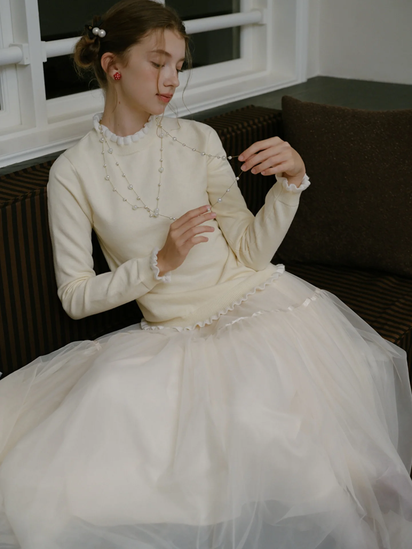 フリーカラーブロロングスベカメレニットウェアソフトで心地よいベースレイヤー韓国風通勤暖かさ保温機能冬...