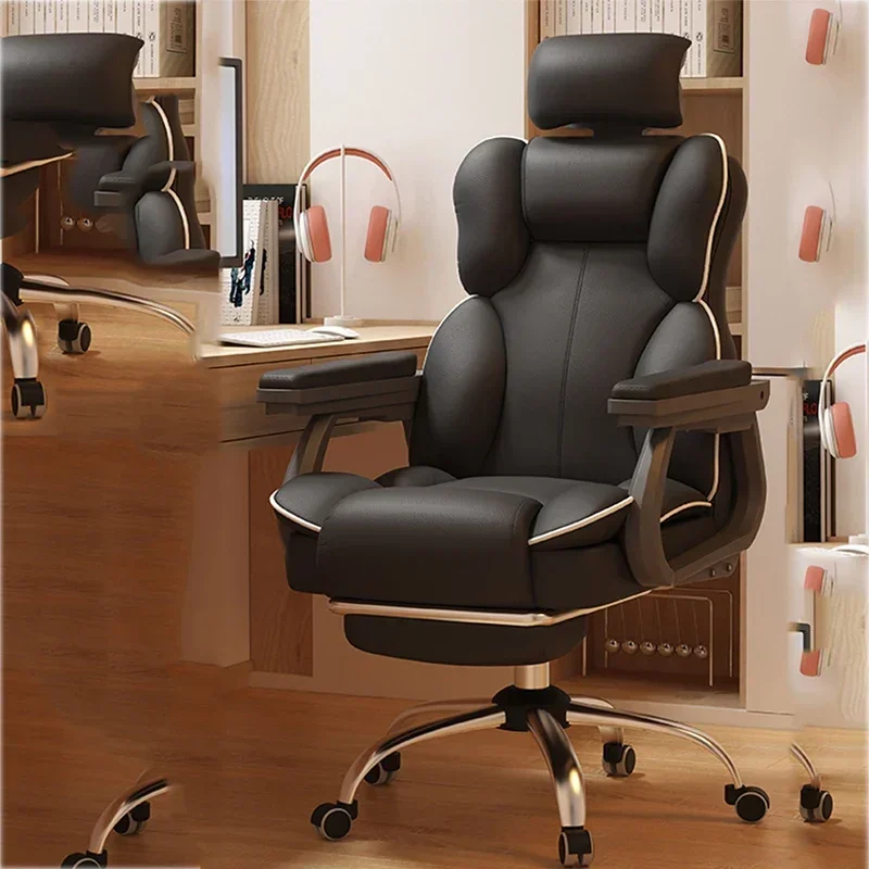 

Recliner Computer Ergonomic Work High Back Office Lazy Comfortable Accent Chair Kneeling De Escritorio Furniture