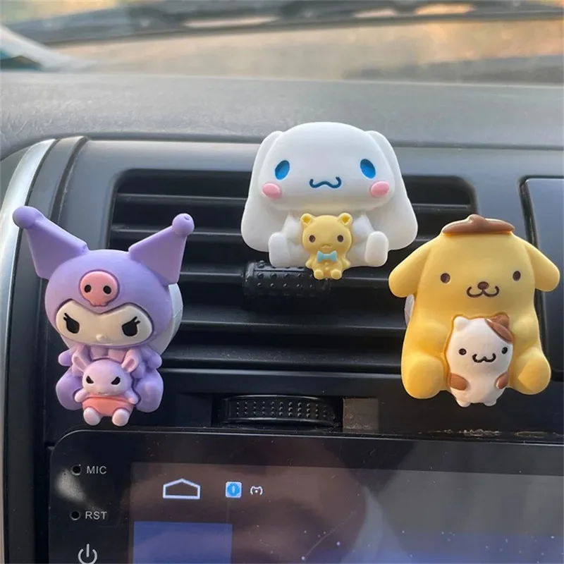 

Kuromi Car Perfume My Melody Kawaii Cartoon Fragrance Clip Air Conditioner Outlet Freshener Aromatherapy Interior Decoration
