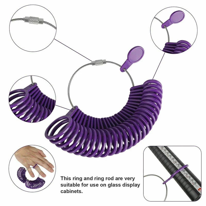 1pcs Finger Gauge Ring Size Professional Jewelry Tools For DIY Jewelry Size Tool Sets