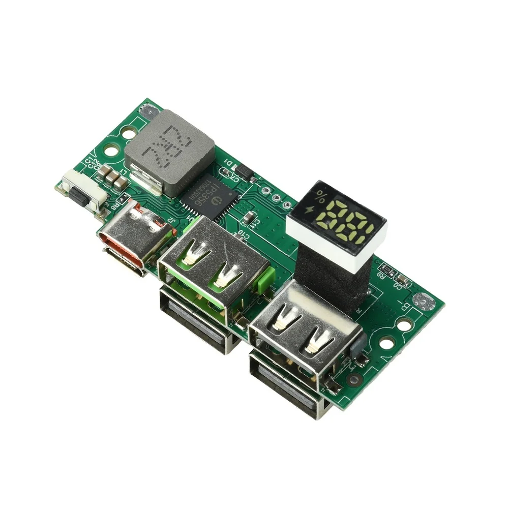 IP5356 PD QC Fast Charge Module DIY Power Bank With Digital Display 6 Ports DIY Power Bank Project Kit