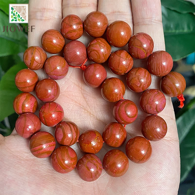 4/6/8/10/12mm Natural Orange Malachite Jaspers Round Loose Spacer Beads DIY Necklace Bracelet for Jewelry Making 15'' Inch