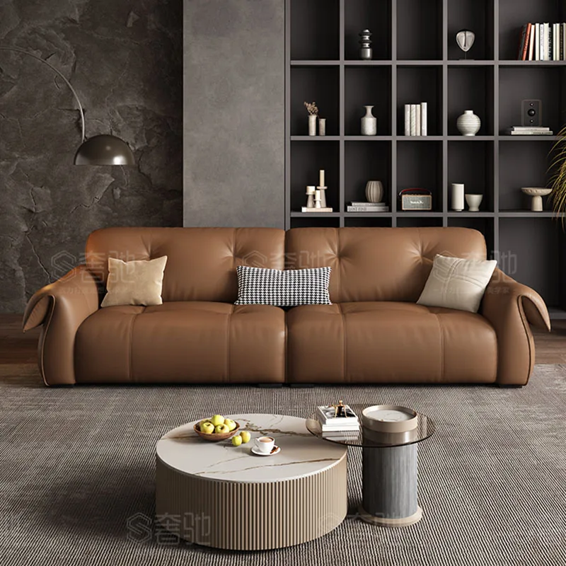 

Lazy Luxury Living Room Sofa Italian Leather Lounge Chair Gaming Hotel Living Room Sofa Garden Woonkamer Banken Salon Furniture