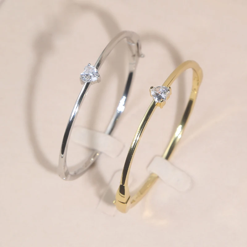 Jewelry Set Different Shape Cubic Zirconia Bangles Heart Square Oval Water Drop Stones for Women Fashion Trendy Style 2025