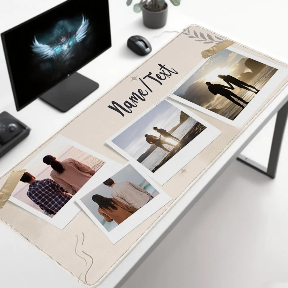 Birthday Christmas Personalized Custom Photo Text Mouse Pad, Stylish Accessory For Home Office Decor